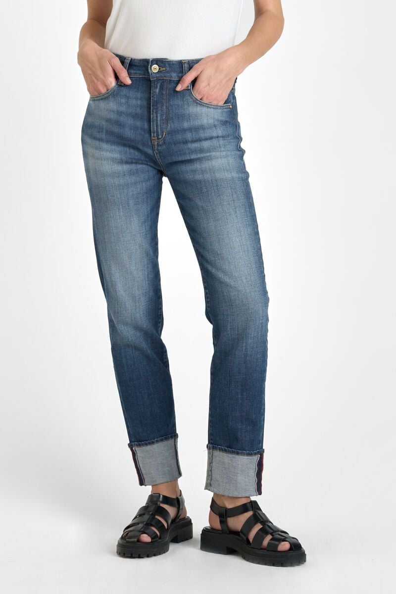 le temps des cerises Jeans 400/17 mom Loli taille haute 7/8ème bleu N°2