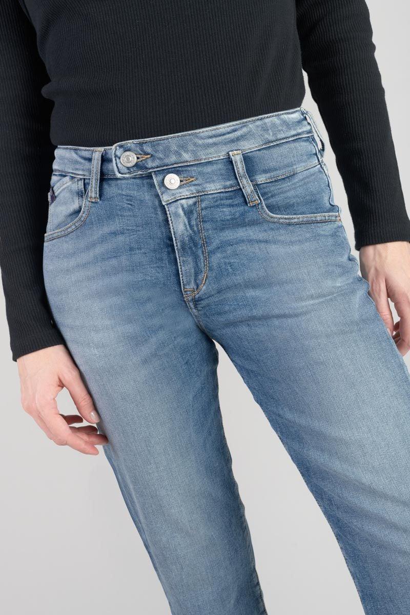 Le Temps Des Cerises Jeans 400/17 Mom Salma Taille Haute 7/8ème Bleu N°4