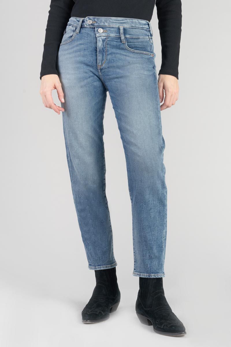 le temps des cerises Jeans 400/17 mom Salma taille haute 7/8ème bleu N°4