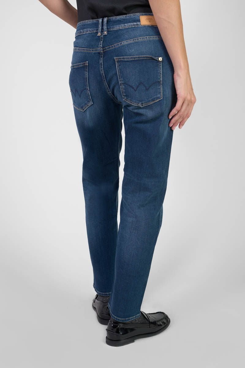 Le Temps Des Cerises Jeans 400/18 Mom Basic Taille Haute 7/8ème Bleu N°2