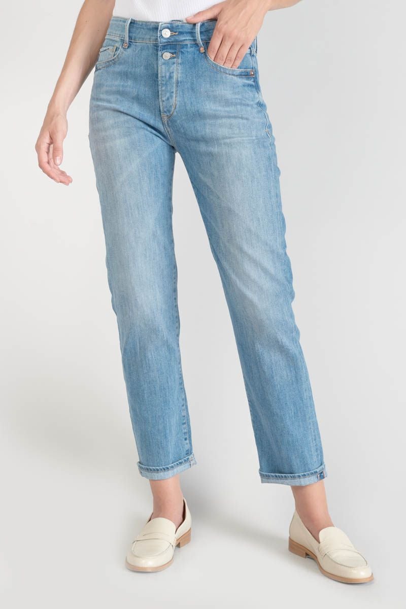Le Temps Des Cerises Jeans 400/18 Mom Basic Taille Haute 7/8ème Bleu N°4