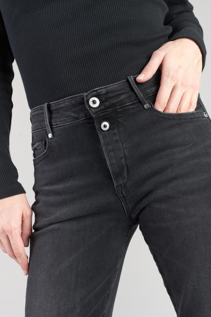 Le Temps Des Cerises Jeans 400/18 Mom Basic Taille Haute 7/8ème Noir N°1