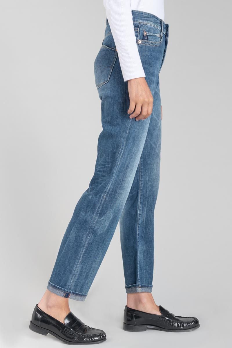 Le Temps Des Cerises Jeans 400/18 Mom Taille Haute 7/8ème Bleu N°2