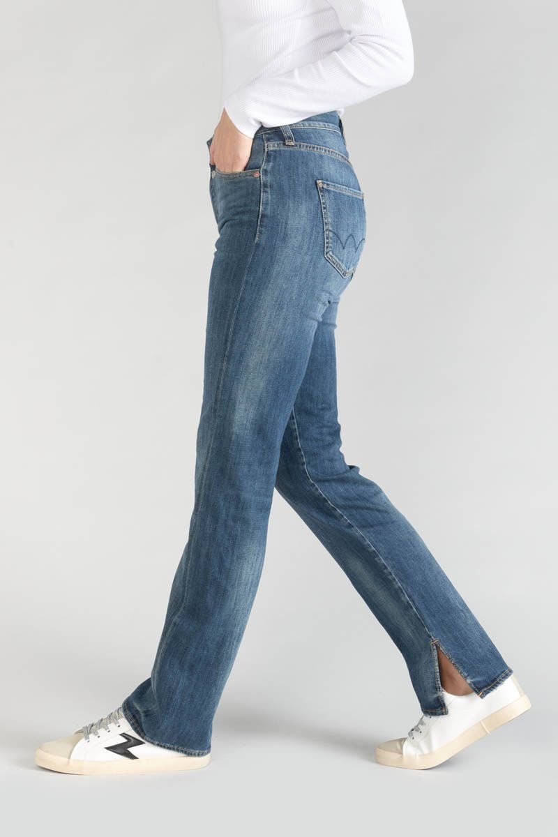 Le Temps Des Cerises Jeans 400/19 Mom Basic Taille Haute Vintage Bleu N°3
