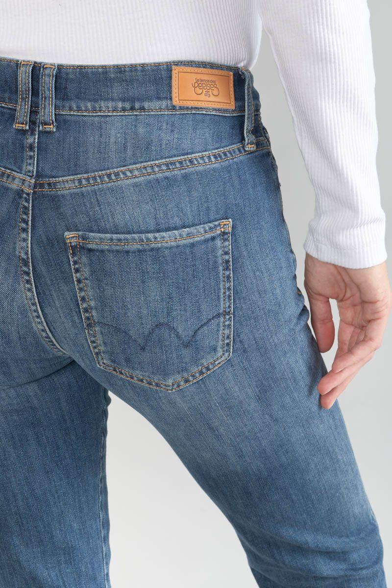 Le Temps Des Cerises Jeans 400/19 Mom Basic Taille Haute Vintage Bleu N°3