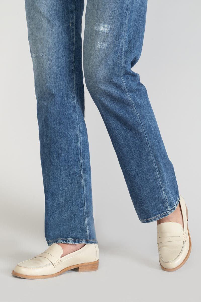 Le Temps Des Cerises Jeans 400/19 Mom Luxe Taille Haute Destroy Bleu N°2