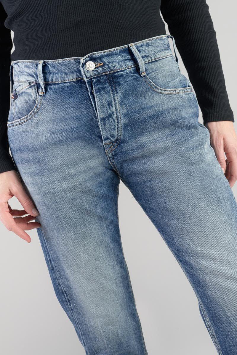 Le Temps Des Cerises Jeans 400/20 Mom Basic Taille Haute 7/8ème Bleu N°4