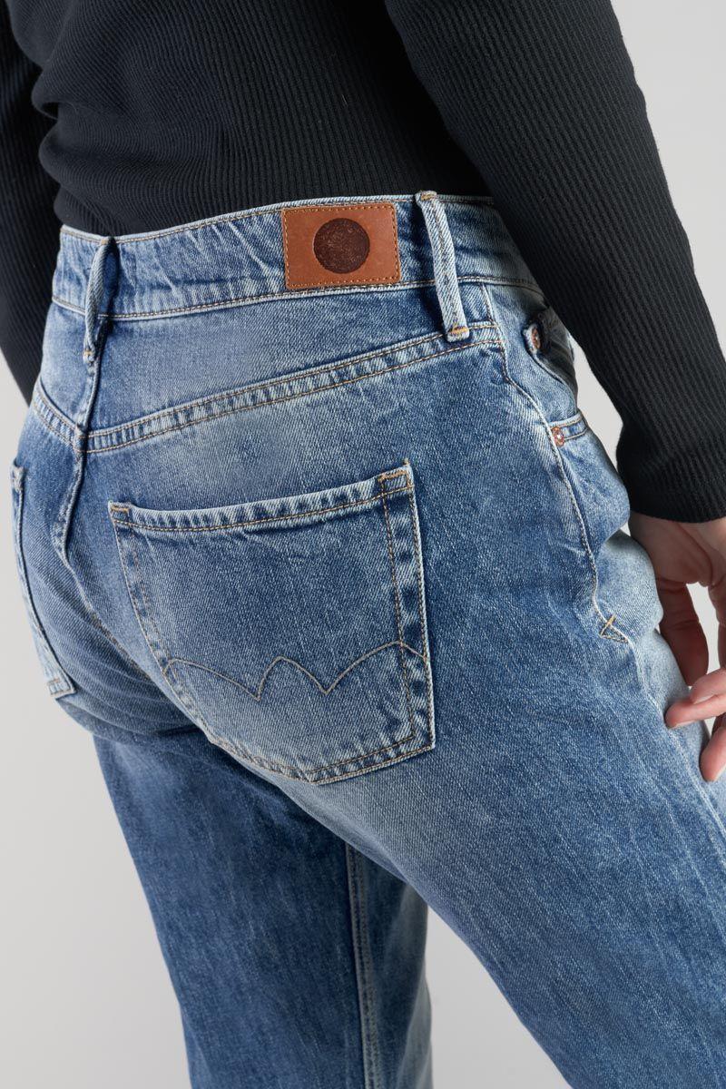 Le Temps Des Cerises Jeans 400/20 Mom Basic Taille Haute 7/8ème Bleu N°4