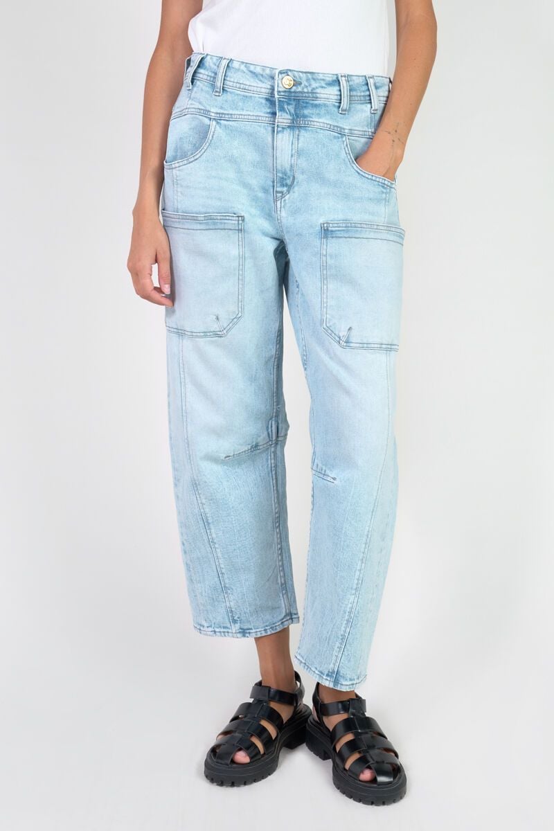 le temps des cerises Jeans 400/28 regular loose Nag taille haute bleu N°5