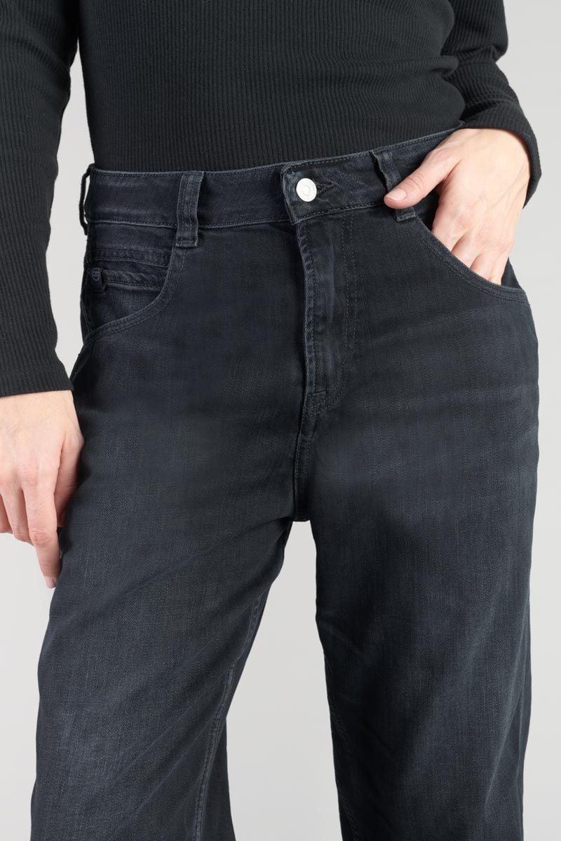 Le Temps Des Cerises Jeans 400/60 Girlfriend Basic Taille Haute Bleu-noir N°1