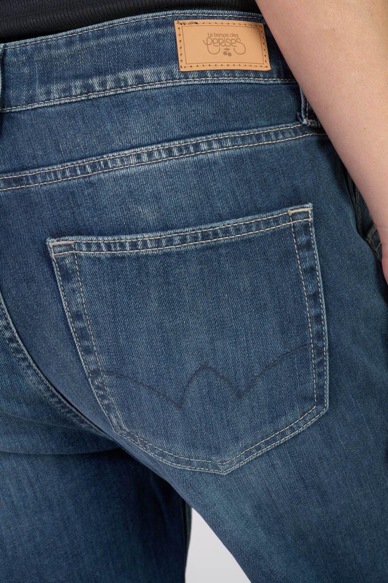 Le Temps Des Cerises Jeans 400/60 Girlfriend Jama Taille Haute Bleu N°1