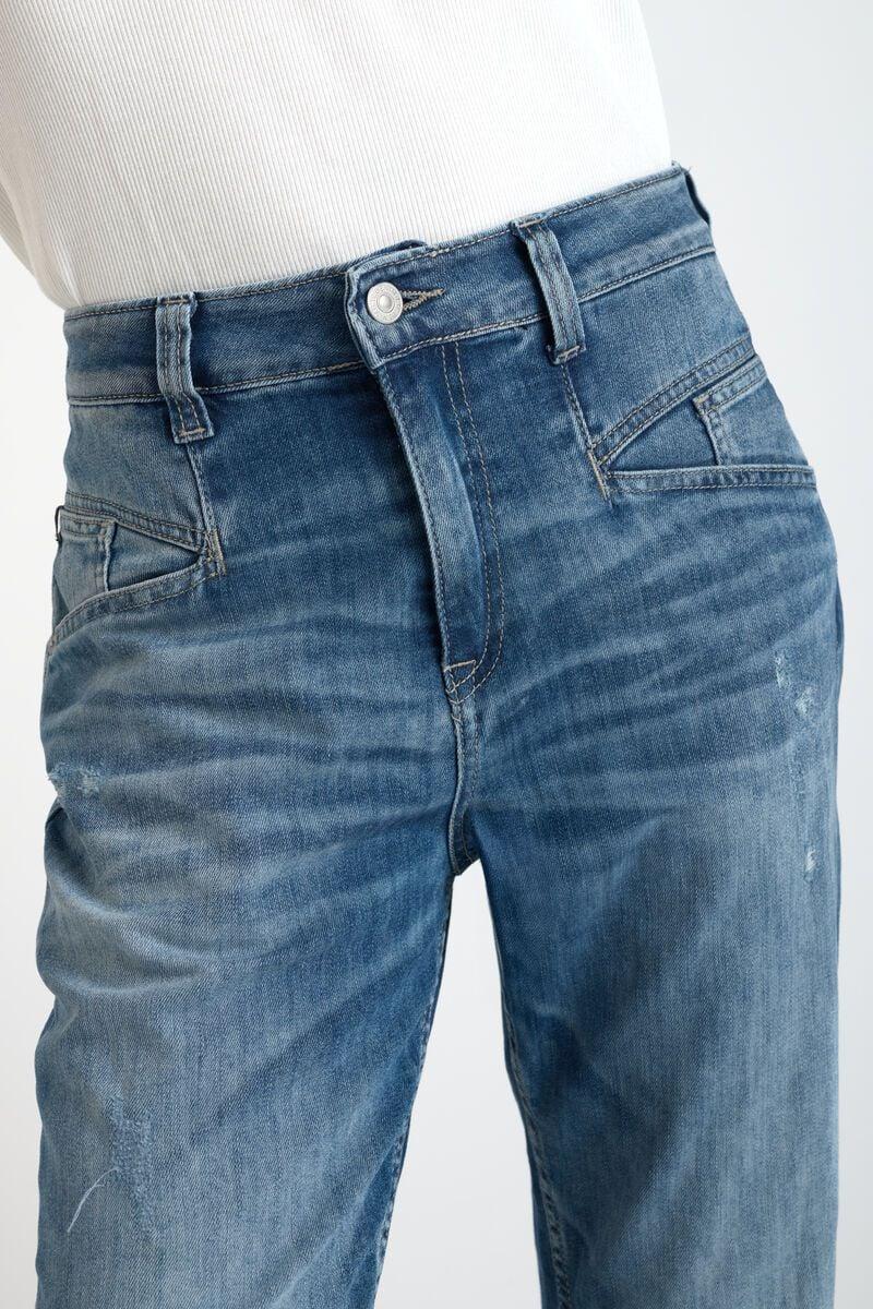 Le Temps Des Cerises Jeans 400/60 Girlfriend Thil Taille Haute Destroy Bleu N°4