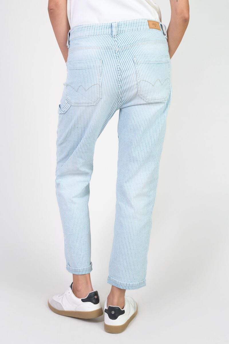 Le Temps Des Cerises Jeans 400/60 Girlfriend Union Taille Haute Bleu