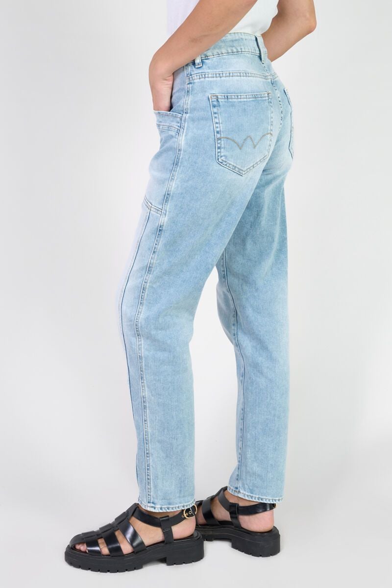 Le Temps Des Cerises Jeans 400/60 Girlfriend Union Taille Haute Bleu N°5