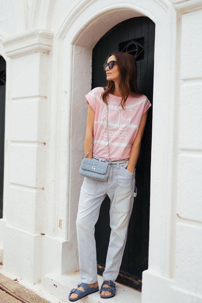 le temps des cerises Jeans 400/60 girlfriend Union taille haute bleu