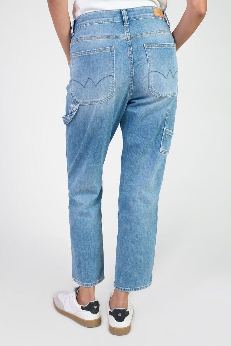 Le Temps Des Cerises Jeans 400/60 Girlfriend Work Taille Haute Bleu N°4