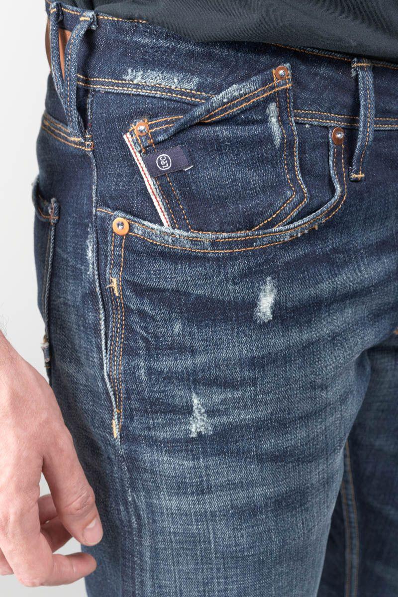 Le Temps Des Cerises Jeans 600/17 Adjusted Basic Destroy Bleu N°1