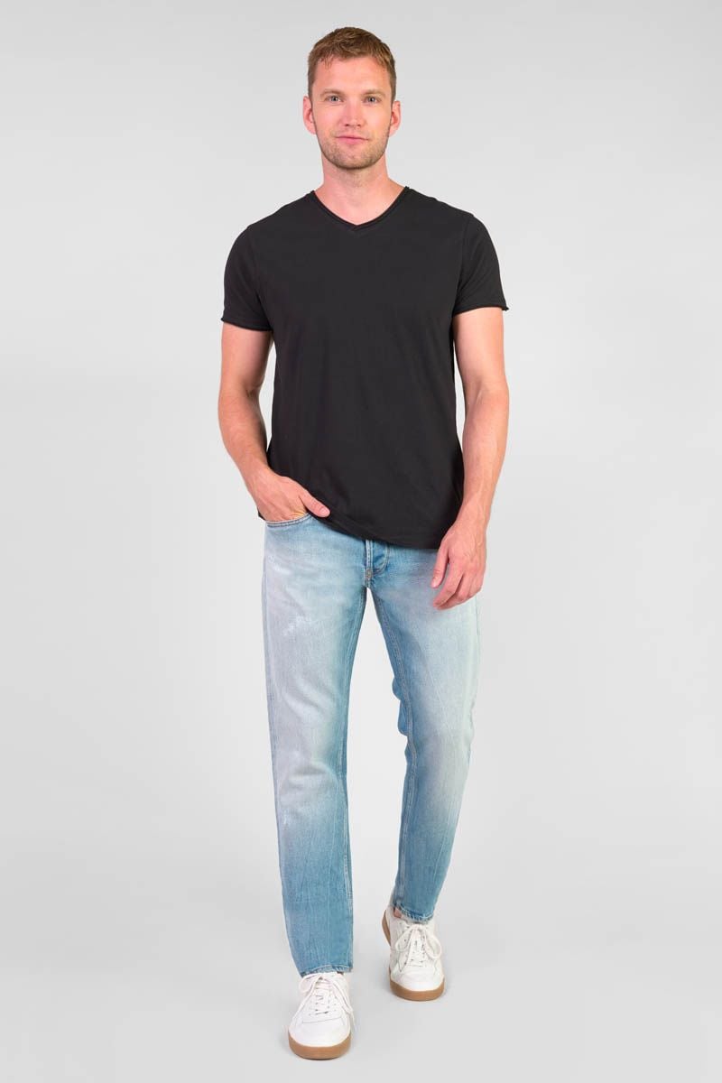 Le Temps Des Cerises Jeans 600/17 Adjusted Basic Destroy Bleu N°4