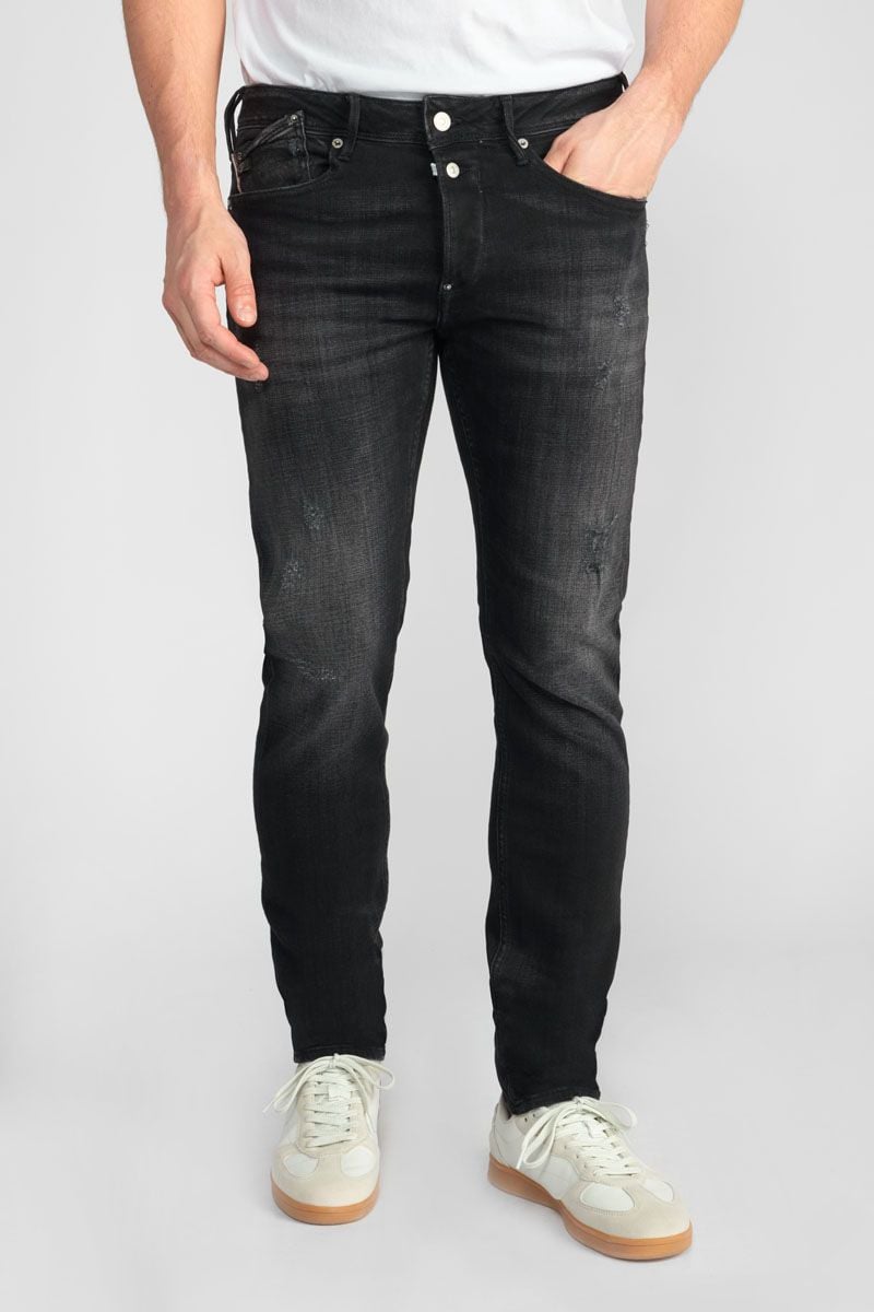 le temps des cerises Jeans 600/17 adjusted Basic destroy noir N°1