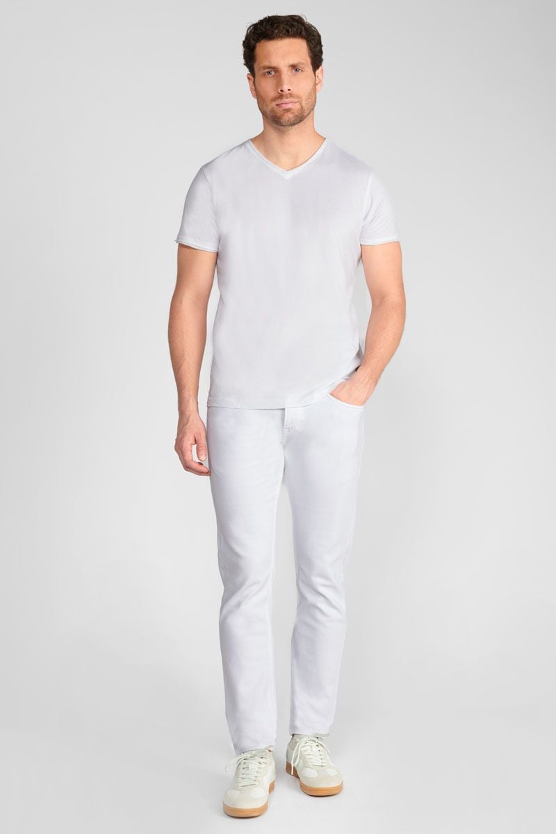 le temps des cerises Jeans 700/11 adjusted Adan blanc