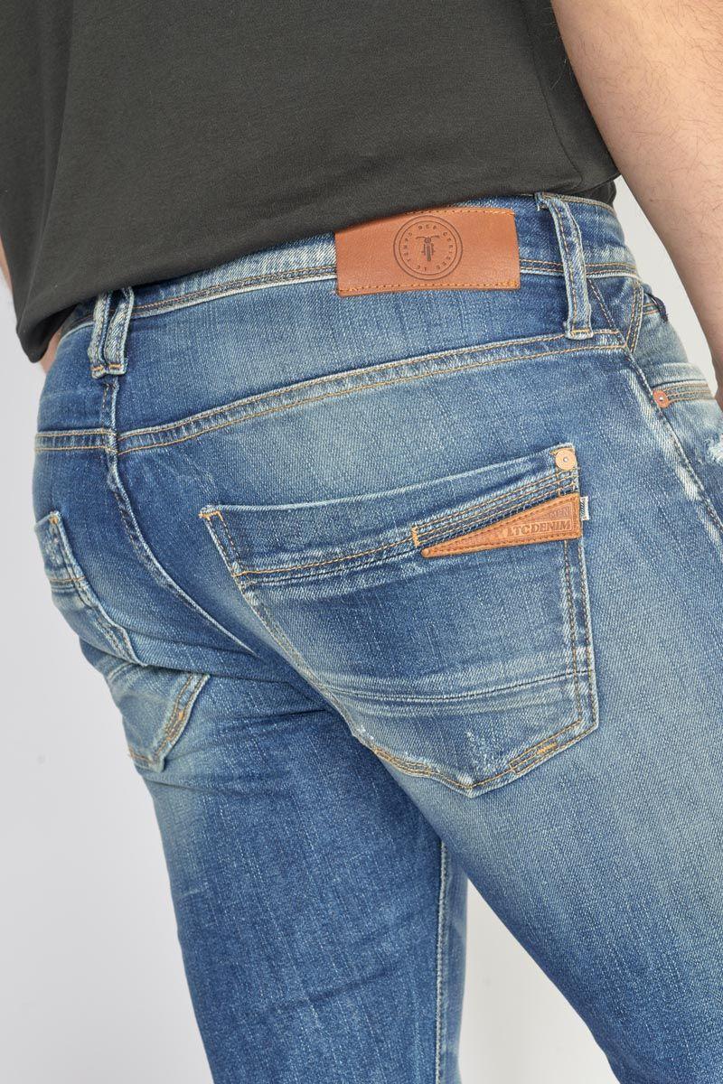 Le Temps Des Cerises Jeans 700/11 Adjusted Barefoot Destroy Bleu N°3