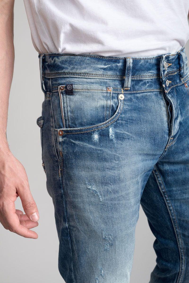 Le Temps Des Cerises Jeans 700/11 Adjusted Beny Destroy Bleu N°4