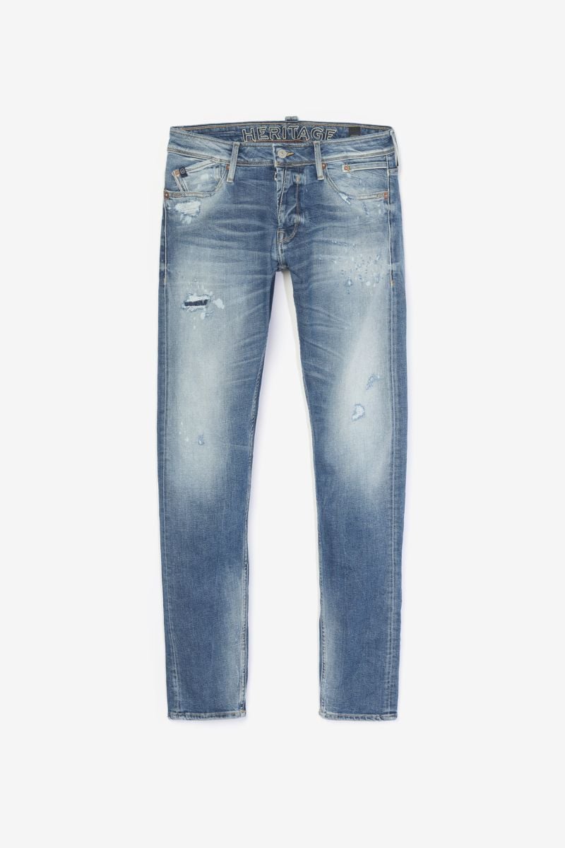 le temps des cerises Jeans 700/11 adjusted Bogen destroy vintage bleu N°4