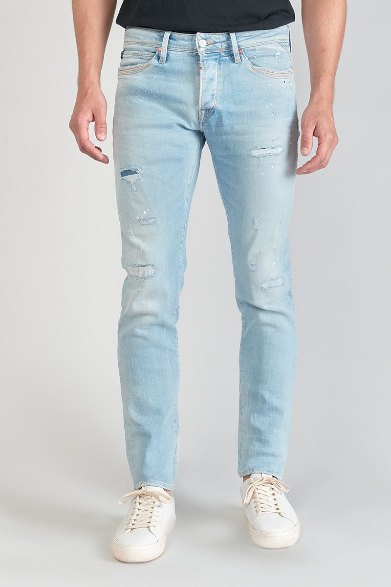 Le Temps Des Cerises Jeans 700/11 Adjusted Delphes Destroy Bleu N°5