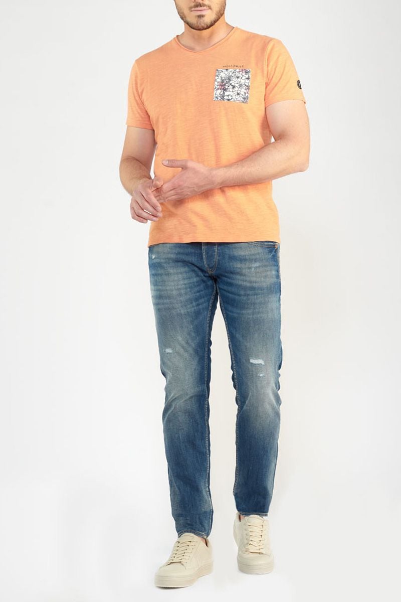 Le Temps Des Cerises Jeans 700/11 Adjusted Garz Destroy Bleu N°3