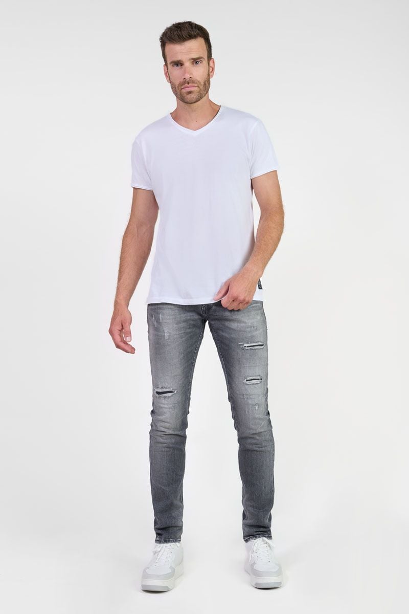 le temps des cerises Jeans 700/11 adjusted Horace destroy noir N°2