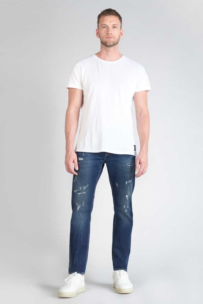 le temps des cerises Jeans 700/11 adjusted Nicolay destroy bleu N°1