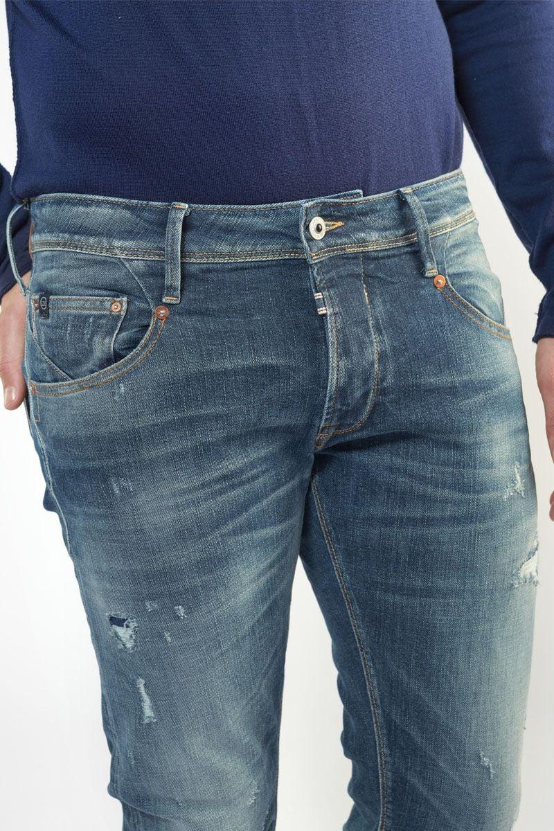 Le Temps Des Cerises Jeans 700/11 Adjusted Niko Destroy Vintage Bleu N°2