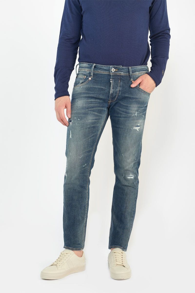Le Temps Des Cerises Jeans 700/11 Adjusted Niko Destroy Vintage Bleu N°2