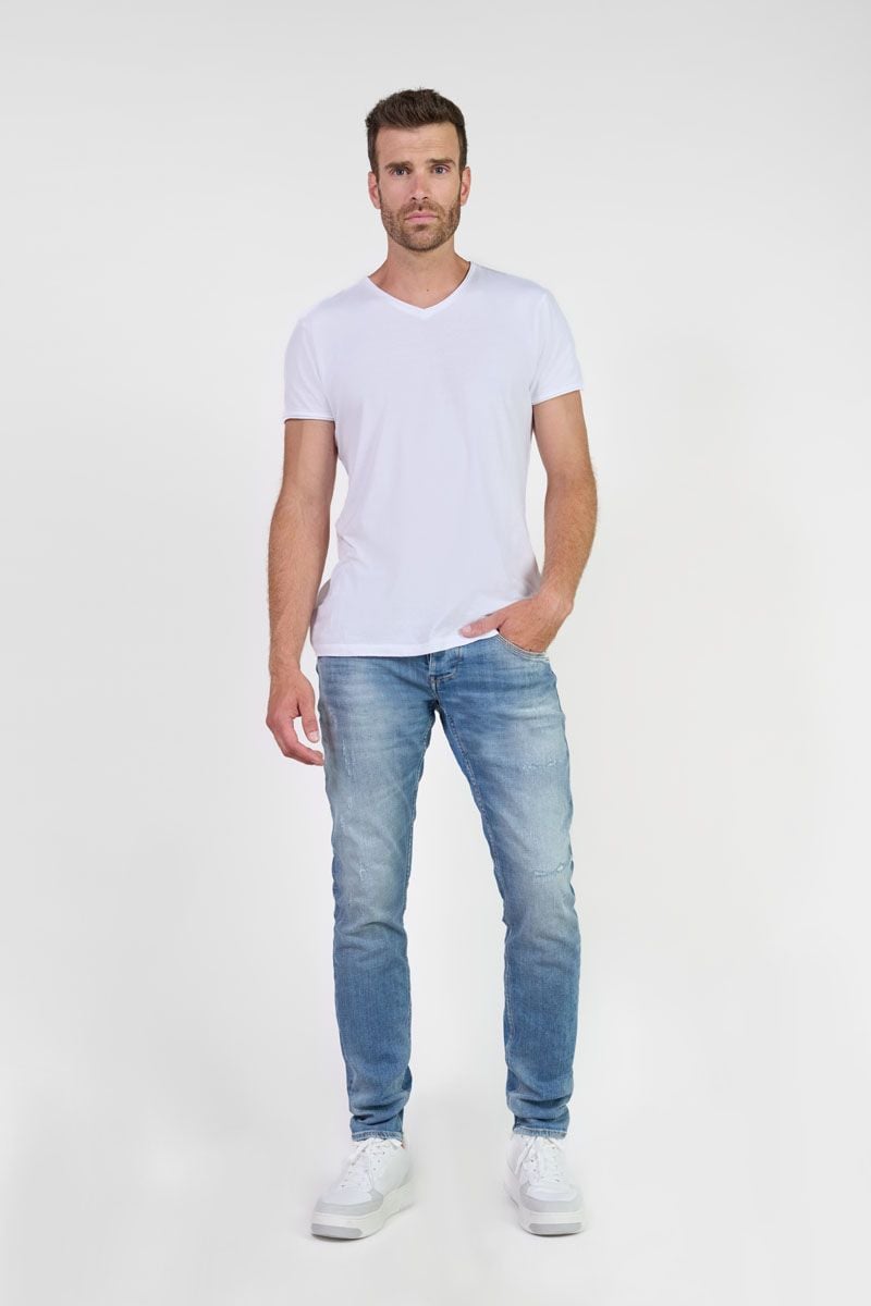 Le Temps Des Cerises Jeans 700/11 Adjusted Sernine Destroy Bleu N°4