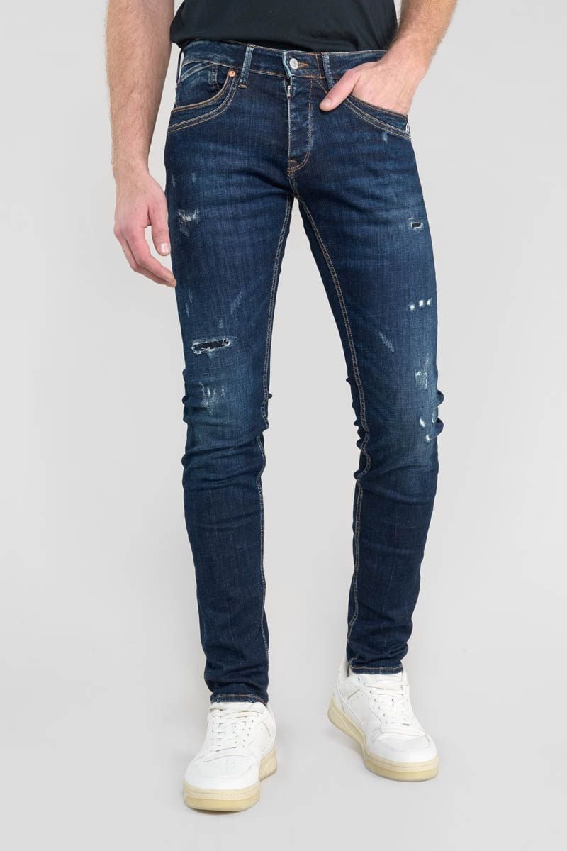 le temps des cerises Jeans 700/11 adjusted Tiago destroy bleu N°1