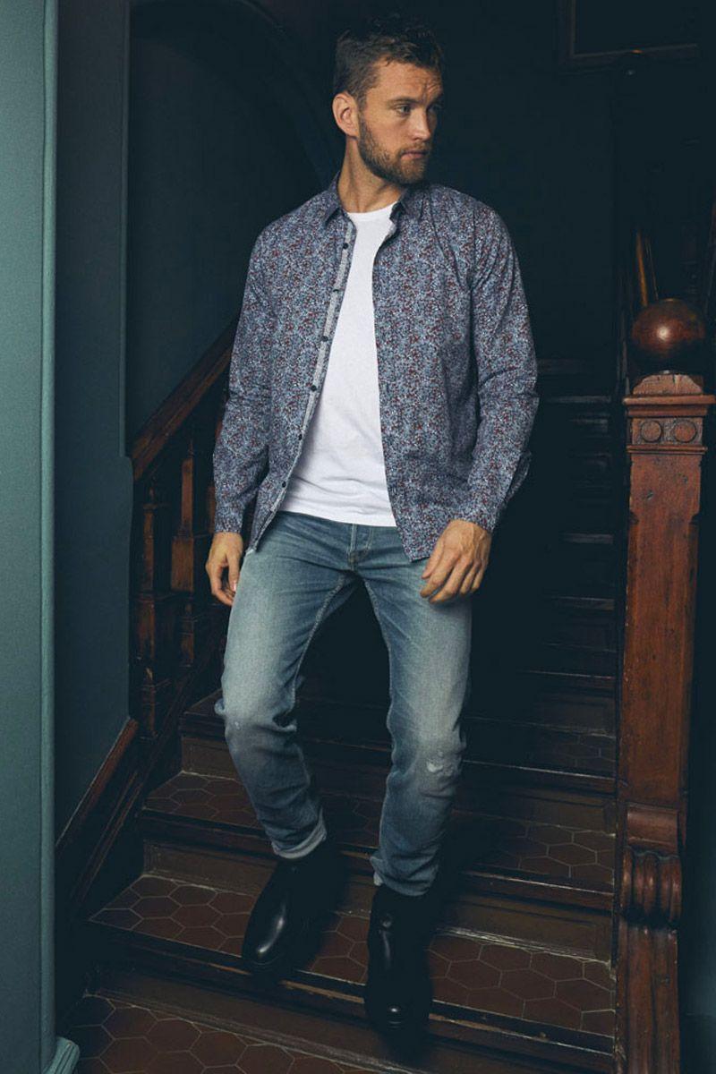 Le Temps Des Cerises Jeans 700/17 Relax Basic Destroy Bleu N°3