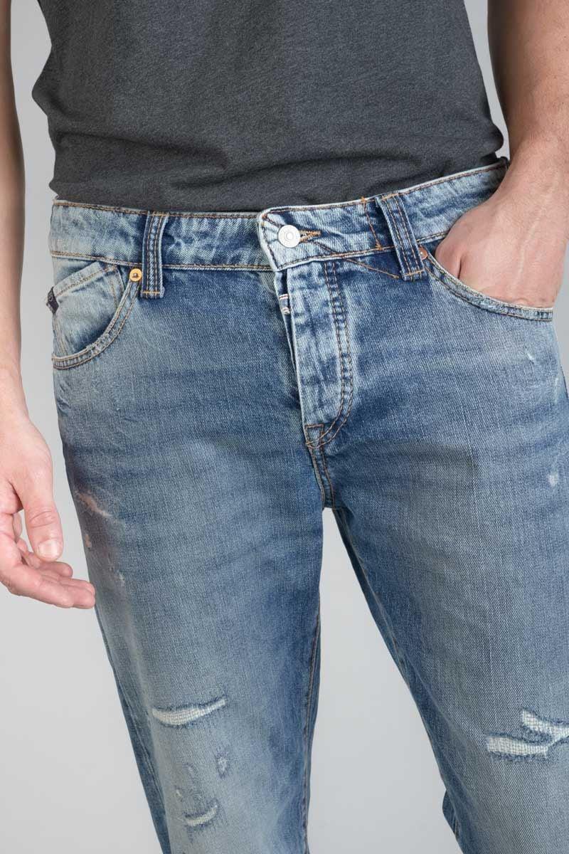 Le Temps Des Cerises Jeans 700/20 Regular Vintage Destroy Bleu N°4