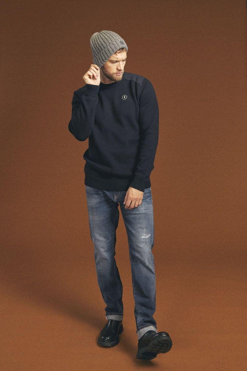 le temps des cerises Jeans 800/12 regular Millon destroy bleu N°2