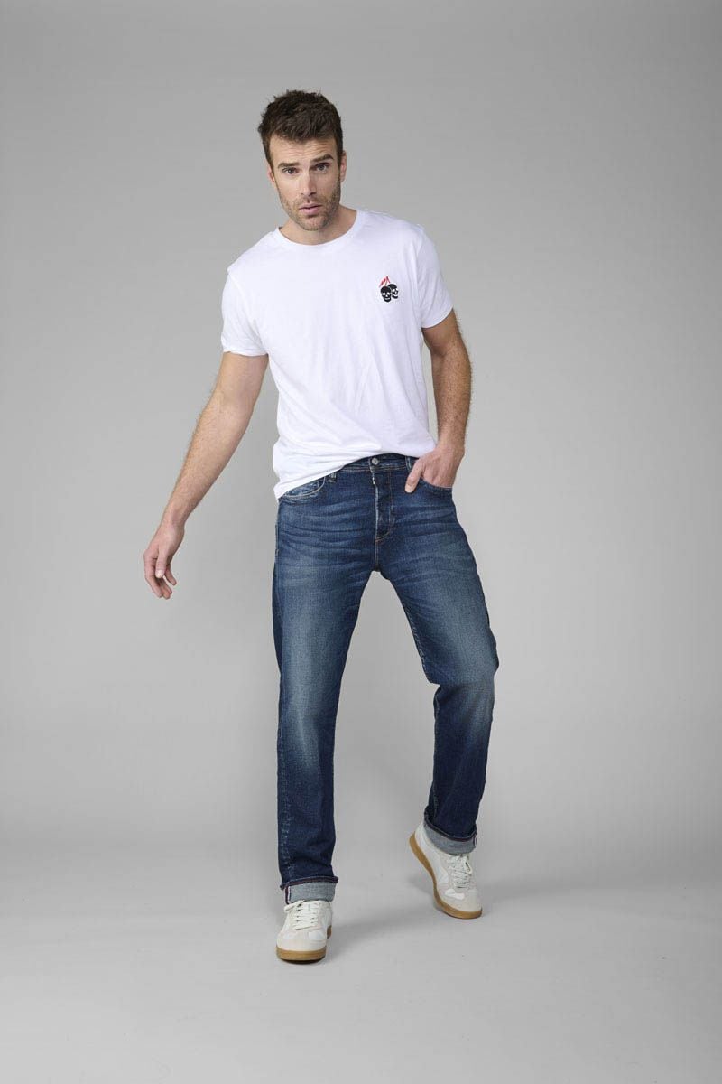 le temps des cerises Jeans 800/60 loose Basic bleu N°2