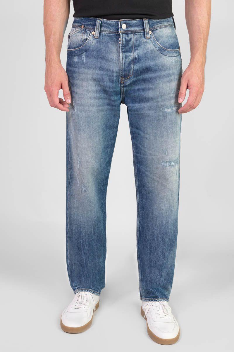 le temps des cerises Jeans 800/60 loose Basic destroy bleu N°4