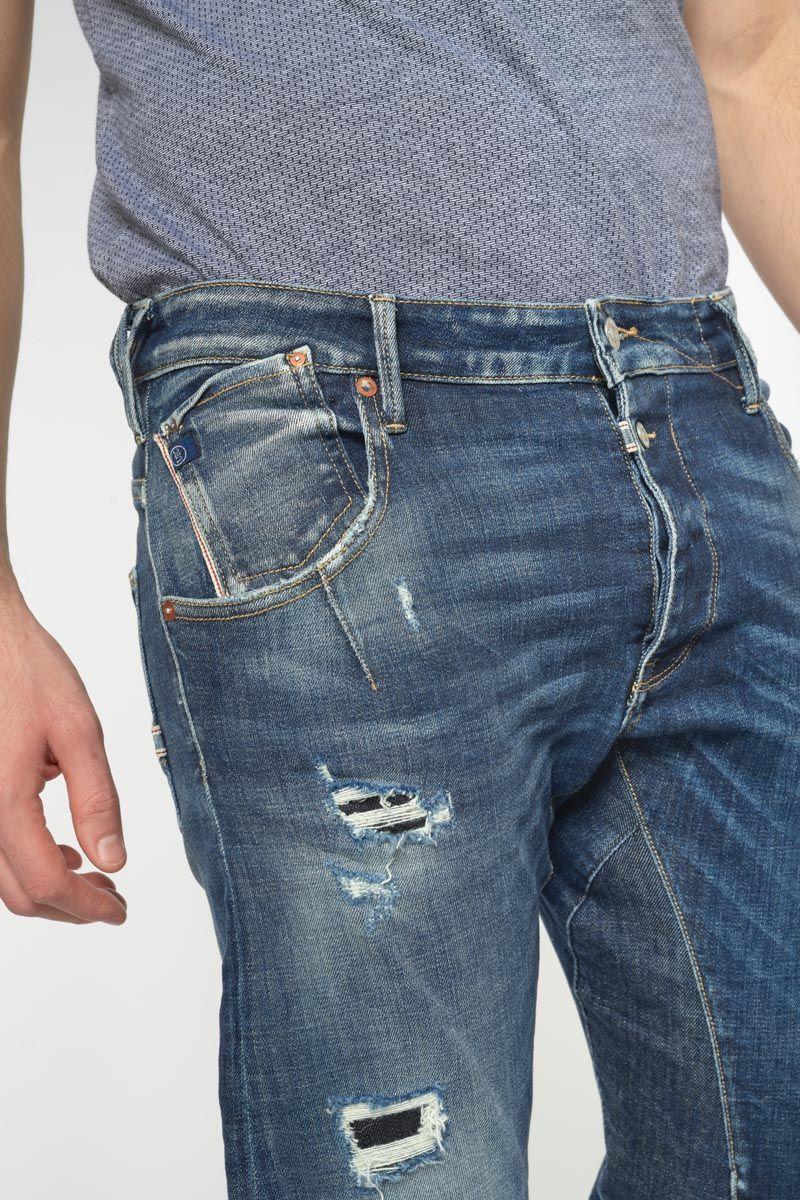 Le Temps Des Cerises Jeans 900/03 Tapered Arqué Alost Destroy Vintage Bleu N°2