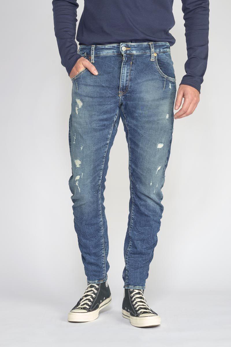 Le Temps Des Cerises Jeans 900/03 Tapered Arqué Destroy Bleu N°2