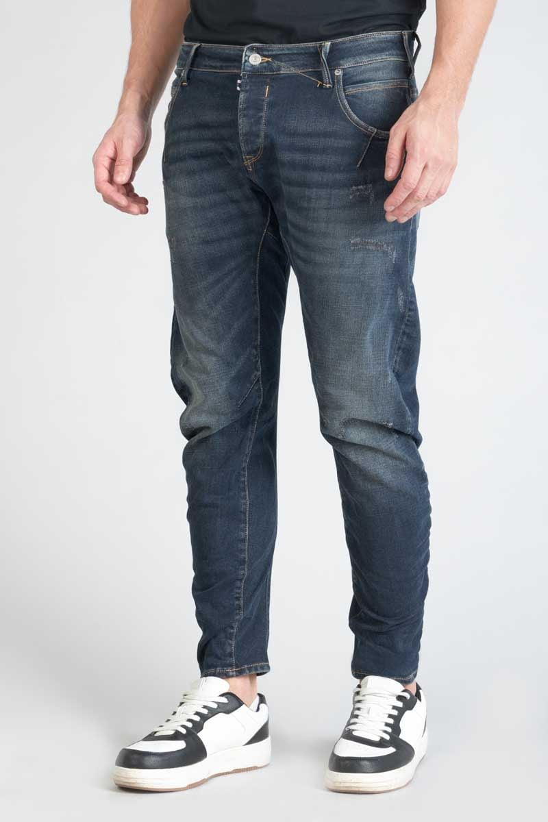 le temps des cerises Jeans 900/03 tapered arqué Pasteur destroy bleu-noir N°2