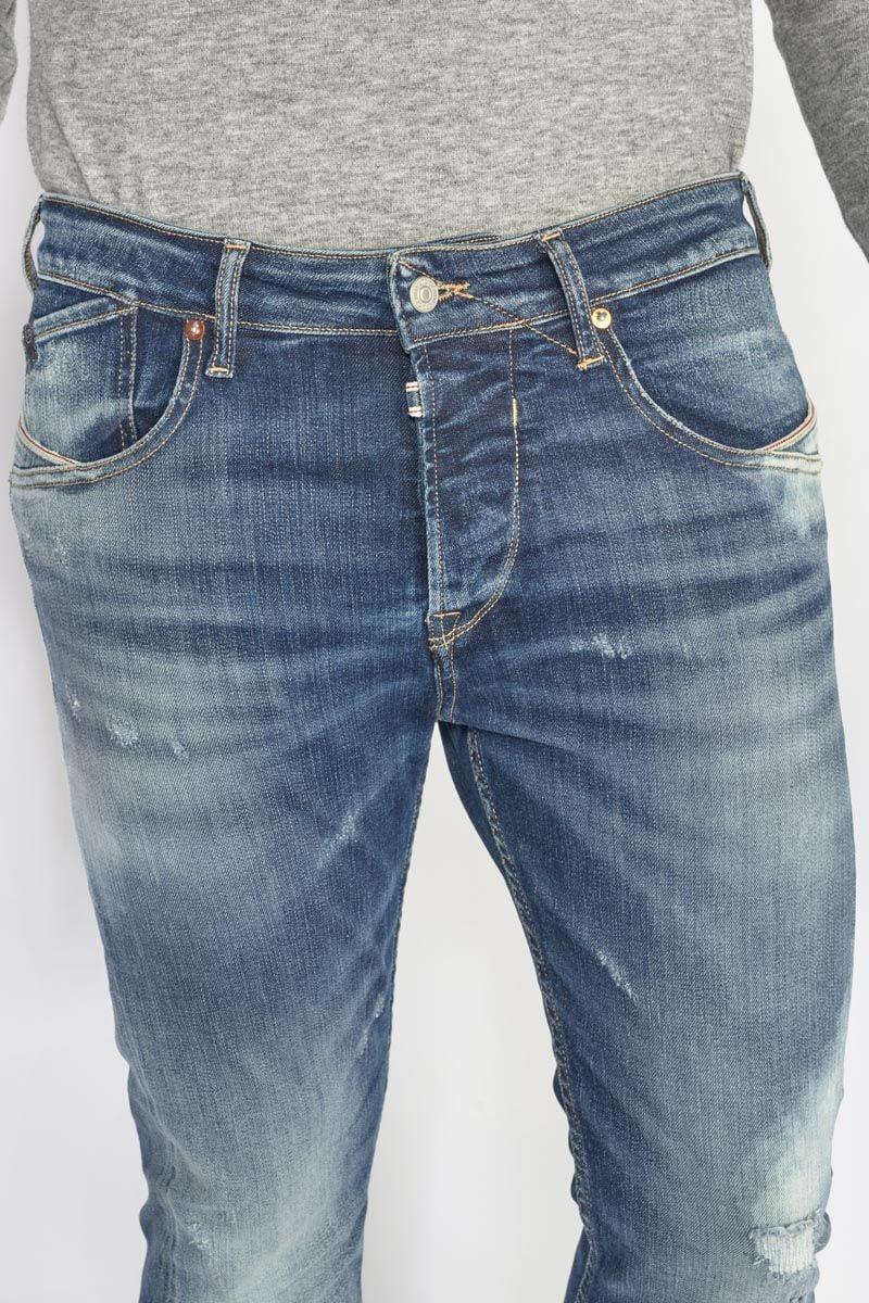 Le Temps Des Cerises Jeans 900/16 Tapered Blacksun Destroy Vintage Bleu N°2