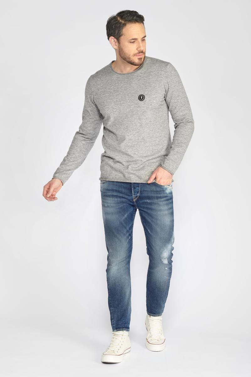 le temps des cerises Jeans 900/16 tapered Blacksun destroy vintage bleu N°2