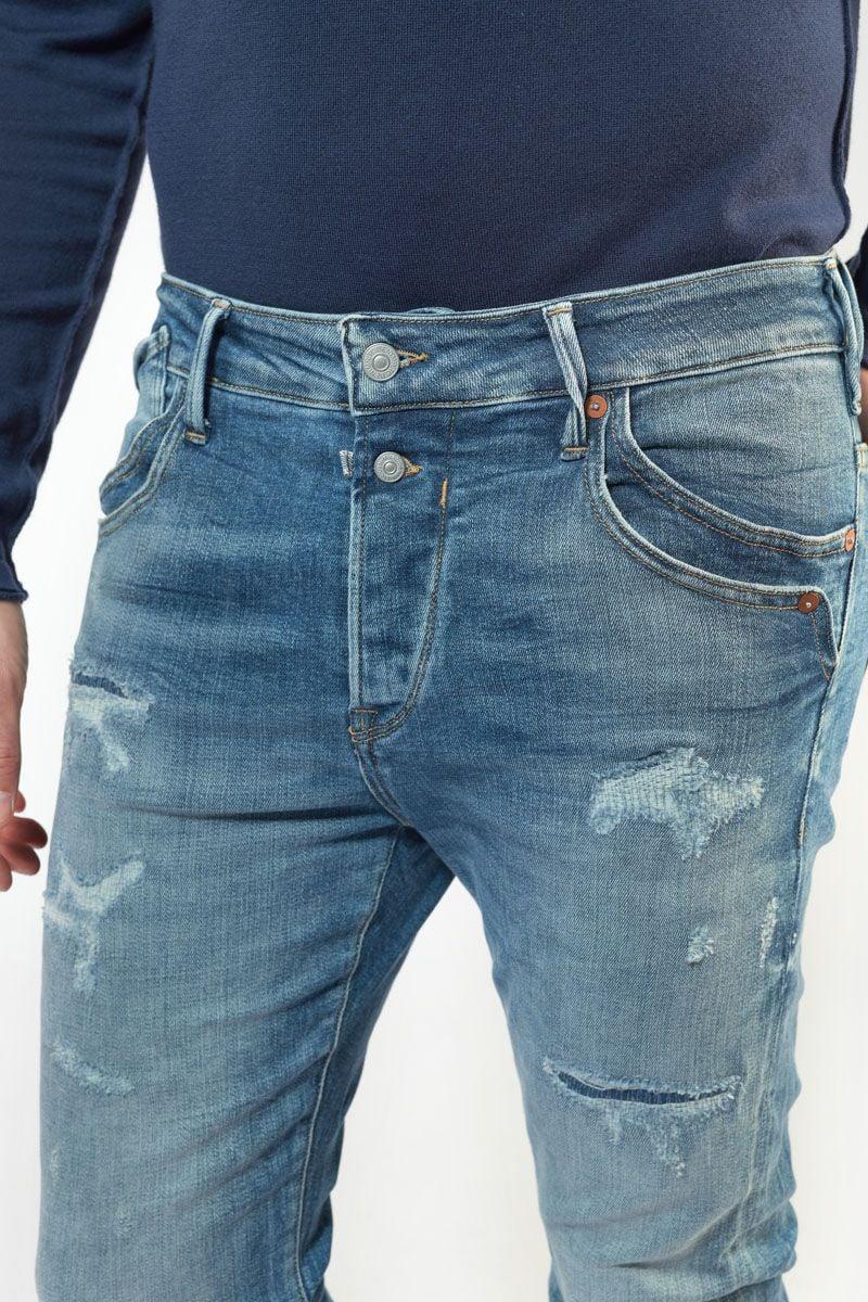 Le Temps Des Cerises Jeans 900/16 Tapered Nagold Destroy Vintage Bleu N°3