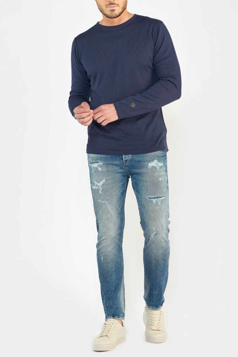 le temps des cerises Jeans 900/16 tapered Nagold destroy vintage bleu N°3