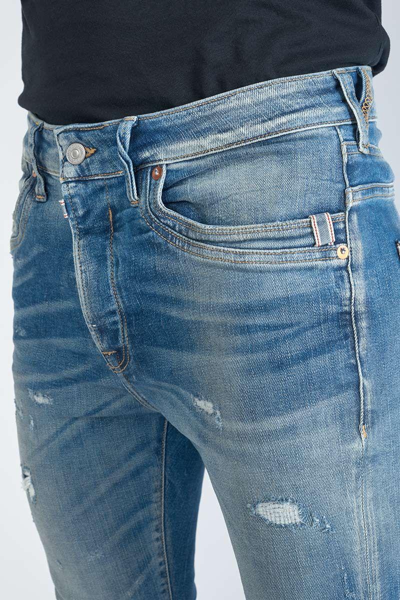 Le Temps Des Cerises Jeans 900/16 Tapered Perier Destroy Vintage Bleu N°4