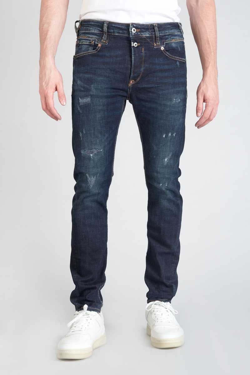 le temps des cerises Jeans 900/16 tapered Raffi destroy bleu-noir N°2
