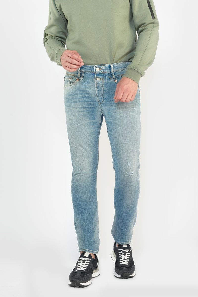 Le Temps Des Cerises Jeans 900/16 Tapered Raffi Destroy Vintage Bleu N°5
